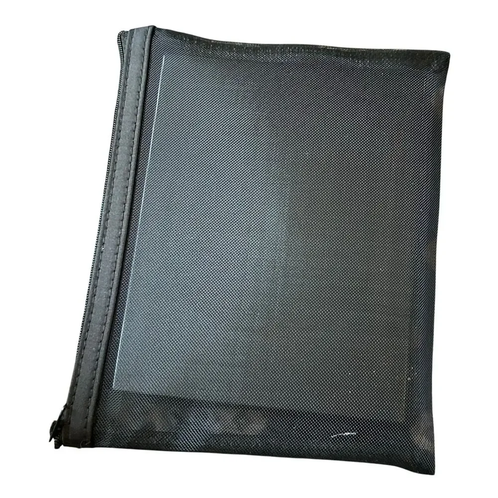 NEW Black Mary Kay Travel Folding Mirror With Tray and Mesh Bag